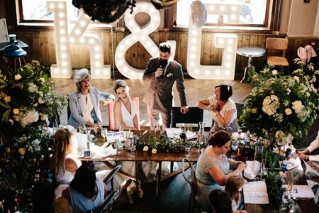 Kate & Gareth's London themed wedding at St. Bart's Brewery