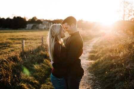 Surrey Engagement Photography at Waverley Abbey
