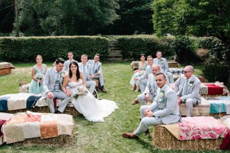 Summer wedding photography at Hook House Farm in Surrey